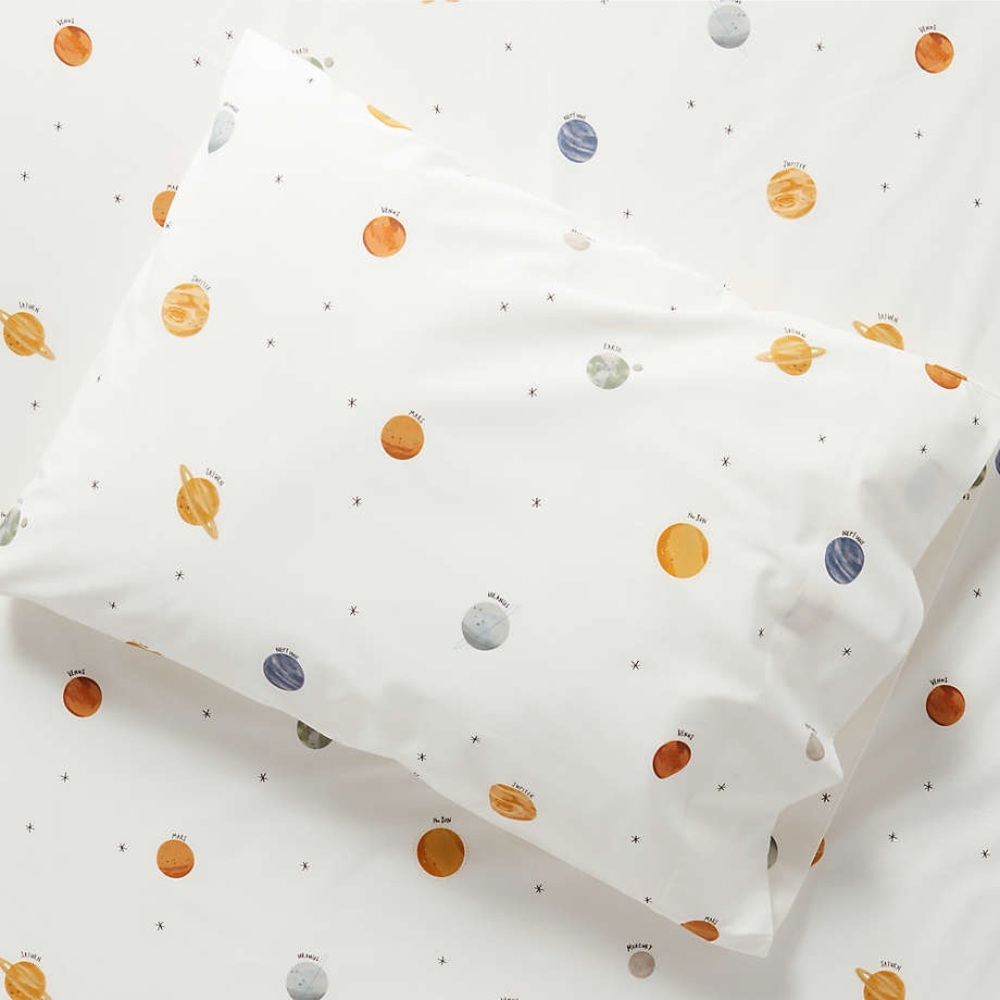 BRAND NEW Crate & Kids Planetary Flat Sheet